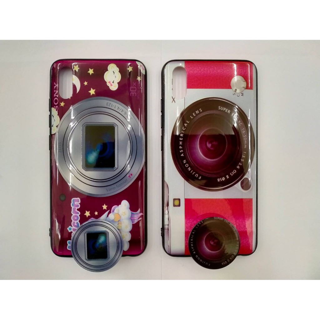 Casing VIVO Y91C Case Fuze Casing Camera GRATIS Popsocket Karakter Lucu