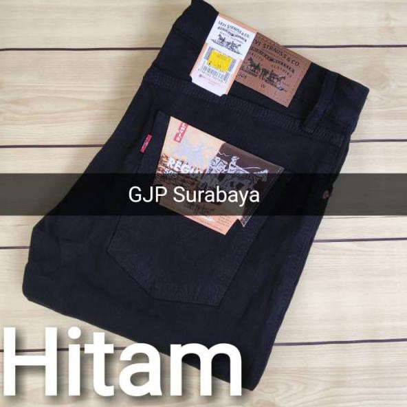  Bagus  Dipakai 158TO celana  jeans  hitam pria  melar size 