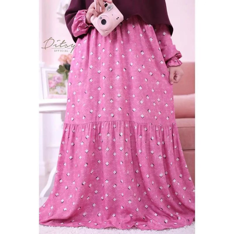 Fallon Pink Nightgown - Ditsy