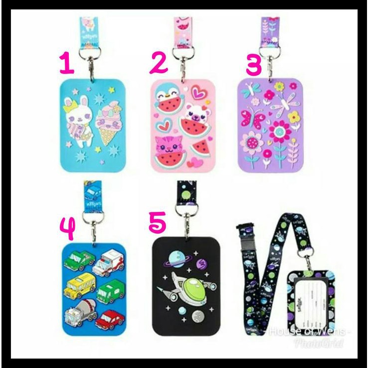 

Smiggle Sunny Buss Pass Lanyard - Gantungan Name Tag Smiggle