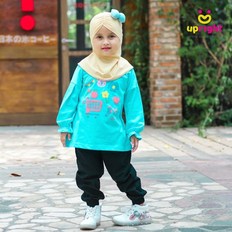 kaos Anak Longsleeve mix Boy Girl Upright