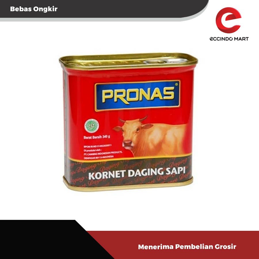 

Daging Kaleng / Pronas Corned Beef Kornet 340 gram / Daging Sapi