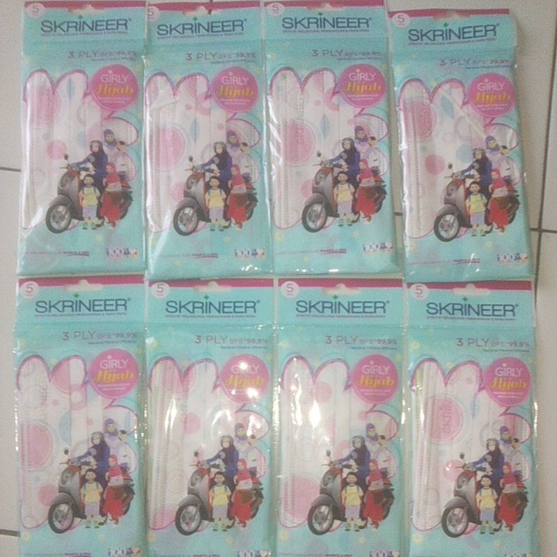 Masker Skrineer Girly Hijab