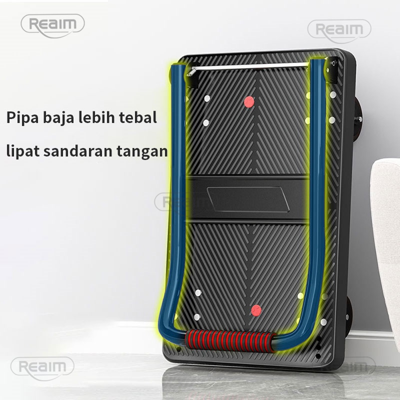 Reaim Handtruck 90x60cm 500 kg Troli Barang Lipat Hand Truck  Folding Cart Silent Wheel 300 Kg Troli Angkut Handtruck besi