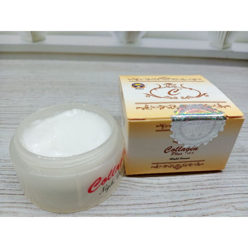 Collagen Cream Malam Plus Vitamin E Original