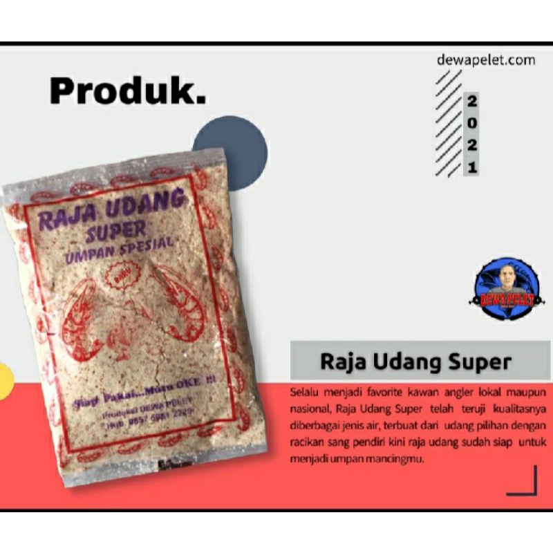 RAJA UDANG SUPER PELET IKAN UMPAN IKAN MAS PELET IKAN NILA UMPAN PANCING