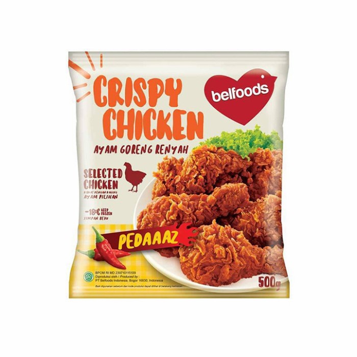 

belfoods ayam goreng renyah pedas 500 gram