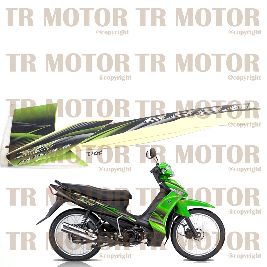 Stiker Motor Vega ZR 2012 Sticker Striping Lis Full Set Motor