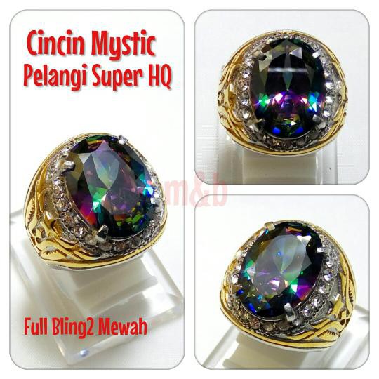CINCIN PERMATA MYSTIC PELANGI HQ. FULL BLING BLING. TOP DEH POKOKNYA... 