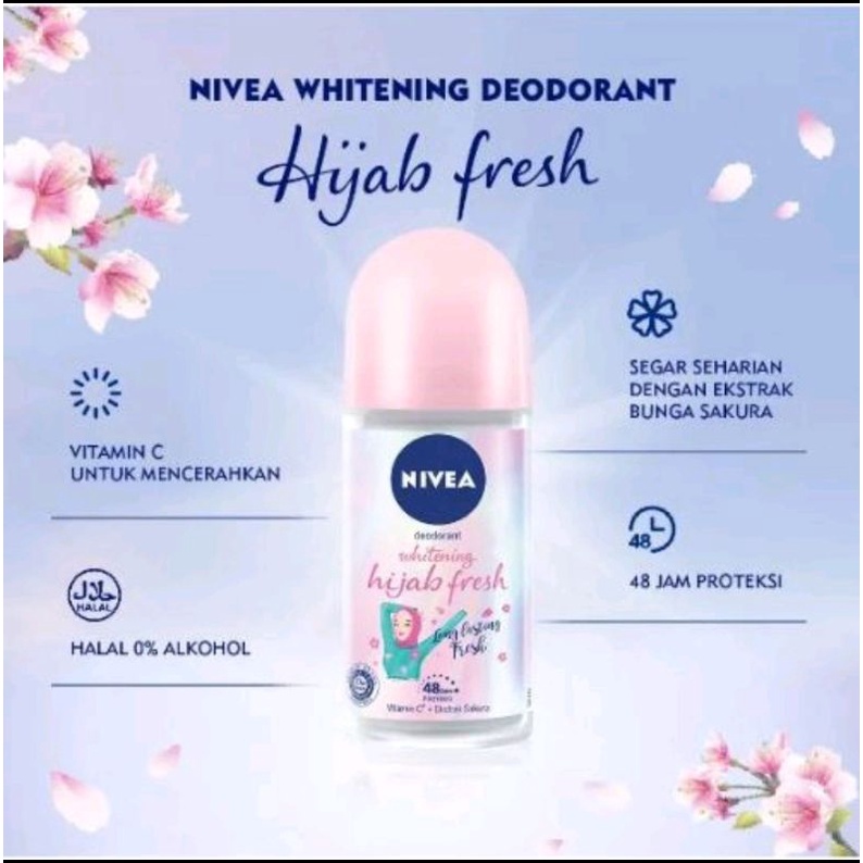 NIVEA DEODORANT ROLL ON HIJAB FRESH 50 ML 50ML