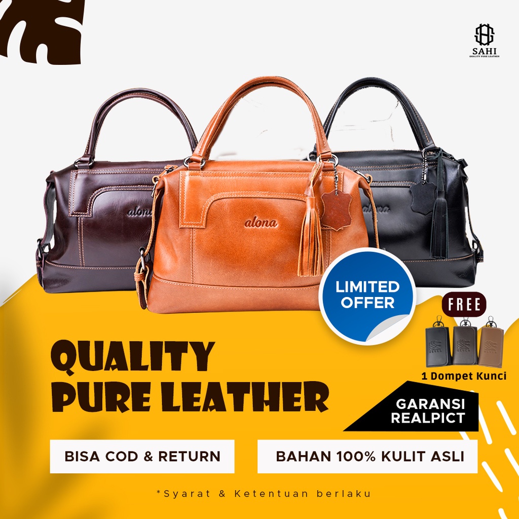 Tas kulit asli wanita Tas Wanita Kulit Tas Kulit Wanita tas bahu wanita tas kondangan wanita tas kon