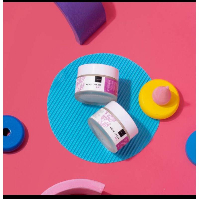 Cream siang+malam scarlett acne original