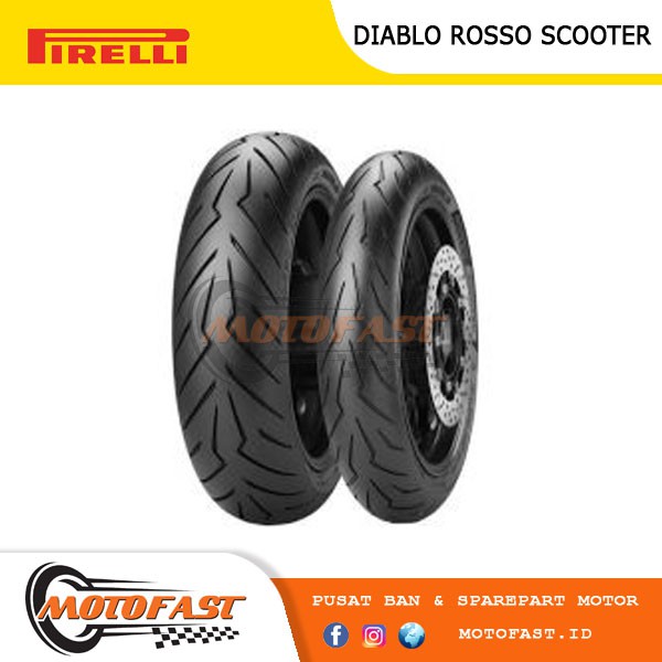 BAN MOTOR PIRELLI TUBELESS 140/70-17 DIABLO ROSSO SPORT REAR R15, R25,