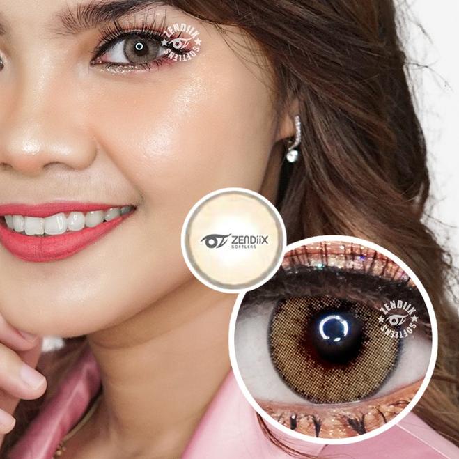 ♥ Softlens NEW MORE DUBAI Warna OCRE BROWN Normal Minus ♨