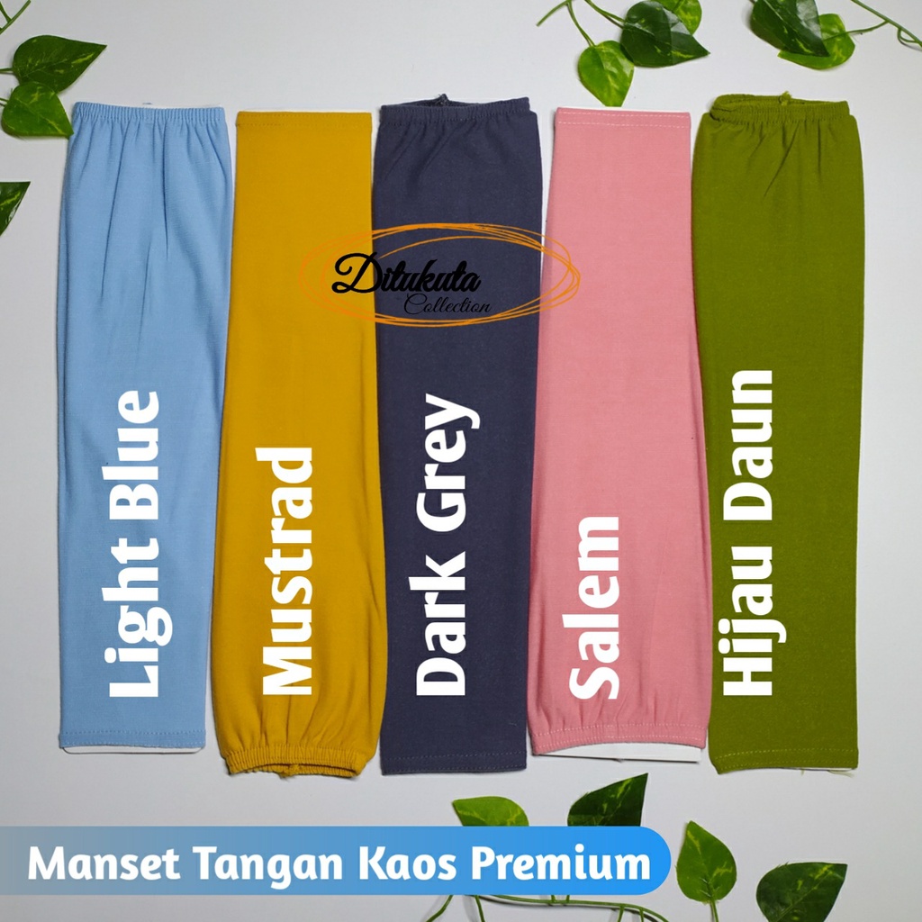 Manset Tangan Basic / Manset Polos Kaos Pe