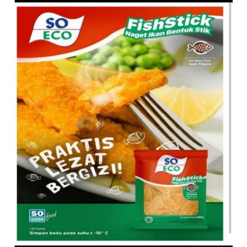 SO ECO FISH NUGGET STICK/ NUGGET IKAN 500gram