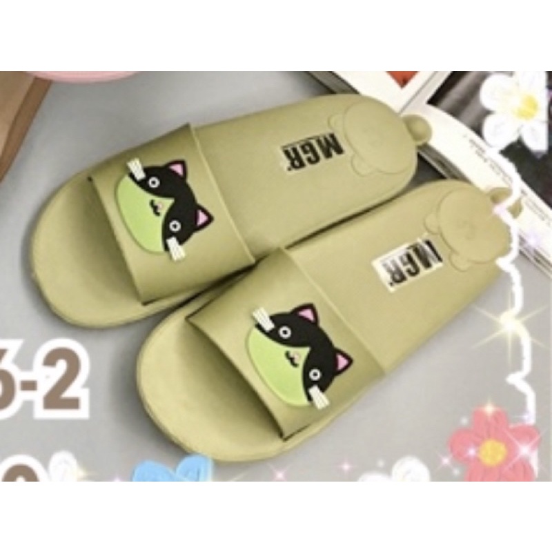 Sandal Karet Selop korea wanita kucing Enteng Lucu unik Impor MGR Morego Mokaya Balance Breslin / size 36-40 (2306-2)