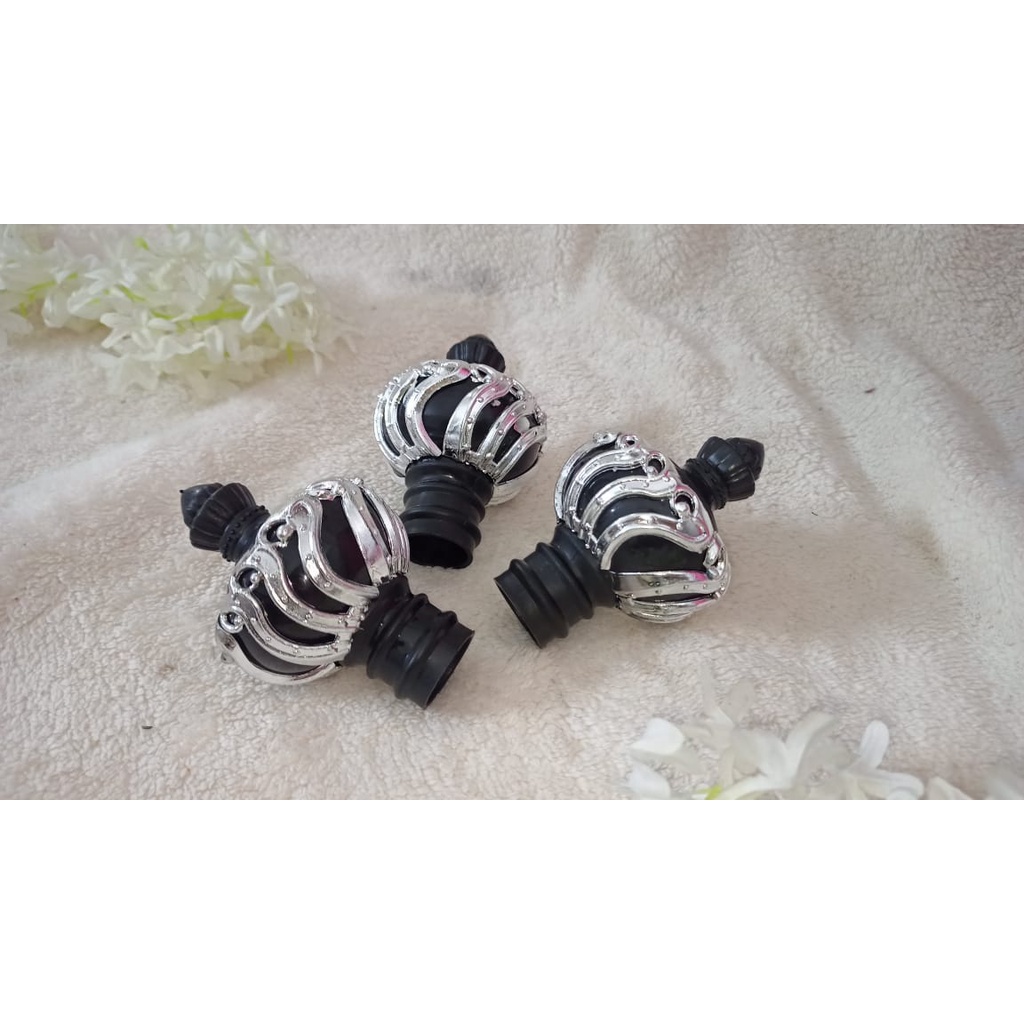 Encup Gorden Terbaru/Hook Gorden Eropa/Penutup Batang Hitam silver