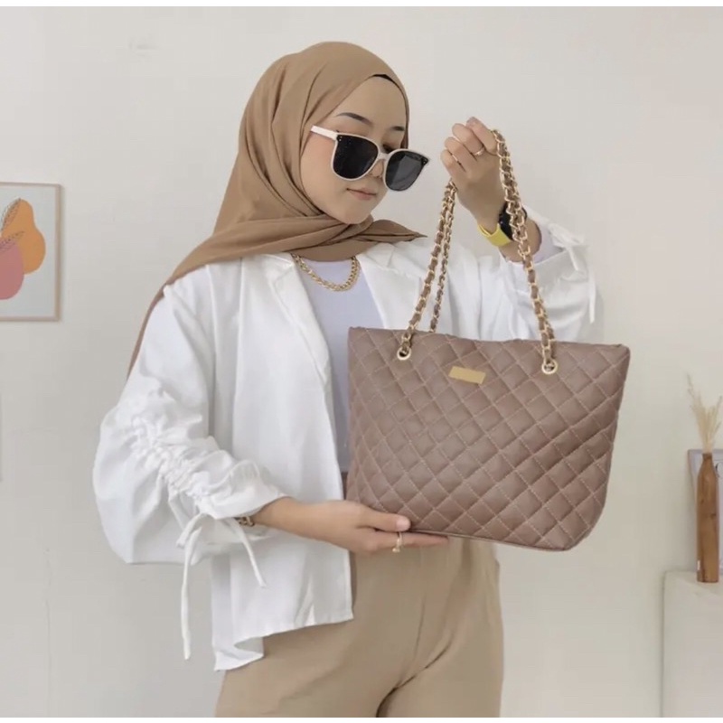 SHOPPER OLIVIA / AQILLABAGS / SOLDIERBAG / TOTHBAG / TAS NGAMPUS / TAS KULIAH / TAS KERJA / TAS MUAT BANYAK