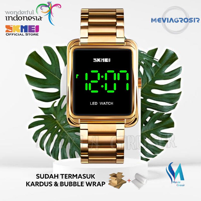 SKMEI 1505 ORIGINAL JAM TANGAN PRIA WANITA SKMEI 1505 STAINLESS STEEL TAHAN AIR 30M MENAWAN JAM SKME