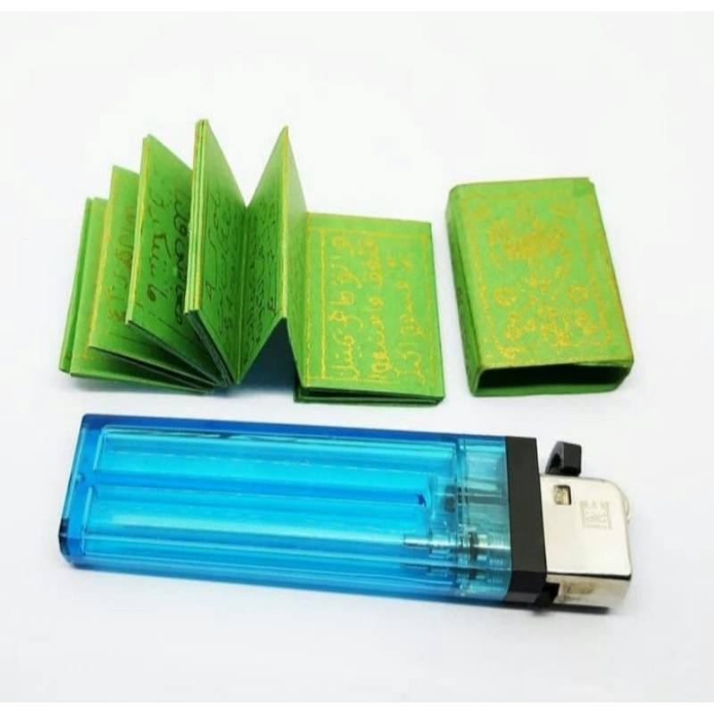 Kitap Stambul Lipat Hijau tinta emas langka