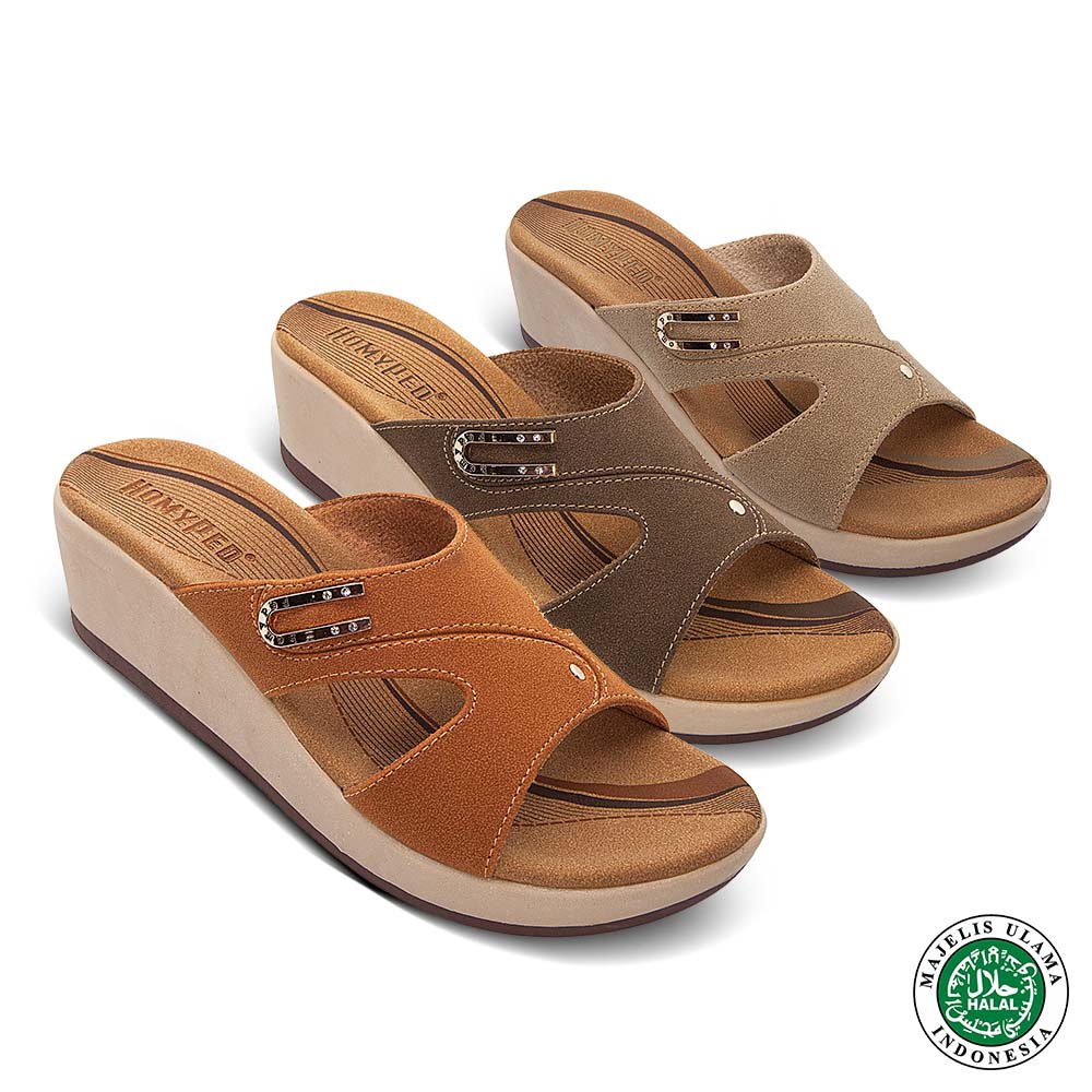 Zh59 7390Fh Sepatu Wedges Wanita Elegan Wejes / Weges / Wadges Sa Hh535 Wedges Sepatu Wanita / Wedg 