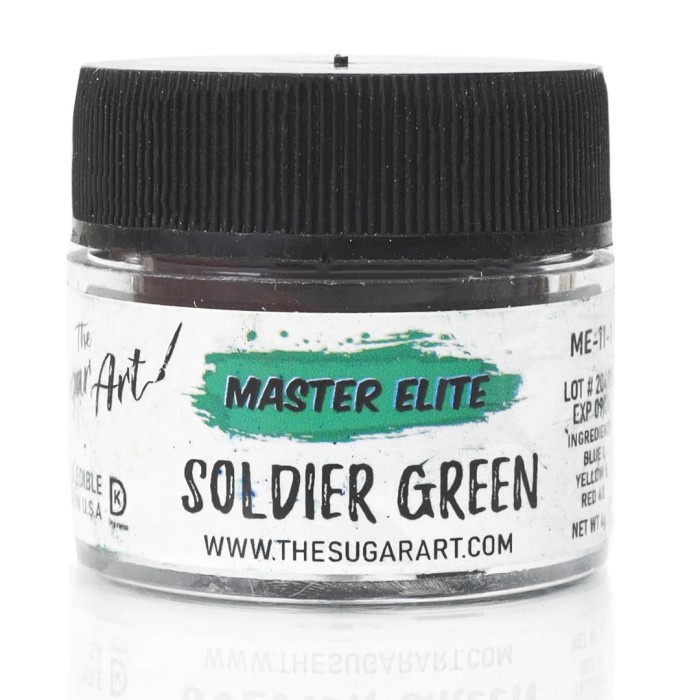 

4 Gr Soldier Green Master Elite Sugar Art Pewarna Makanan