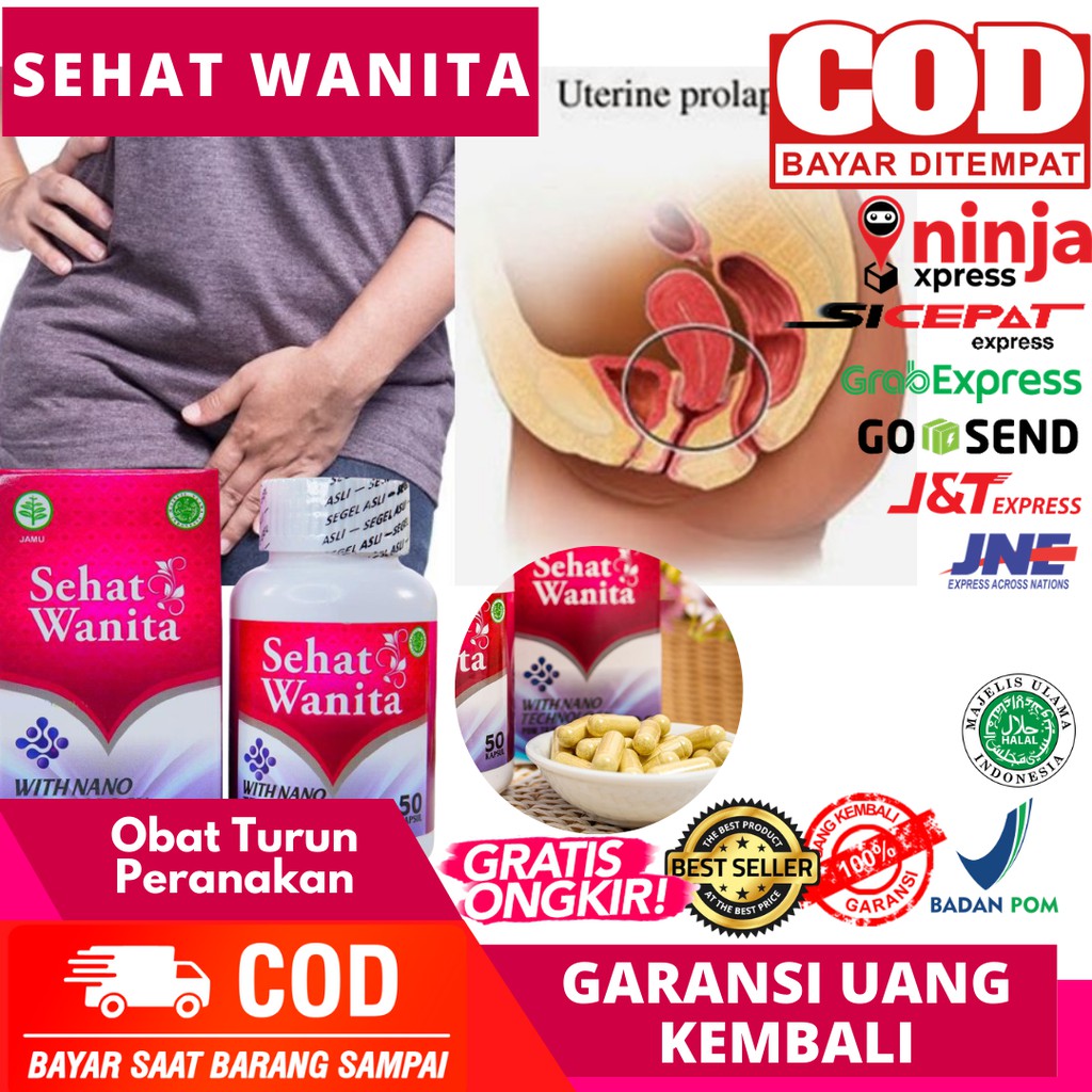 Obat Peranakan Turun, Obat Rahim Turun - Herbal Alami Sehat Wanita Kapsul - BPOM - BISA COD