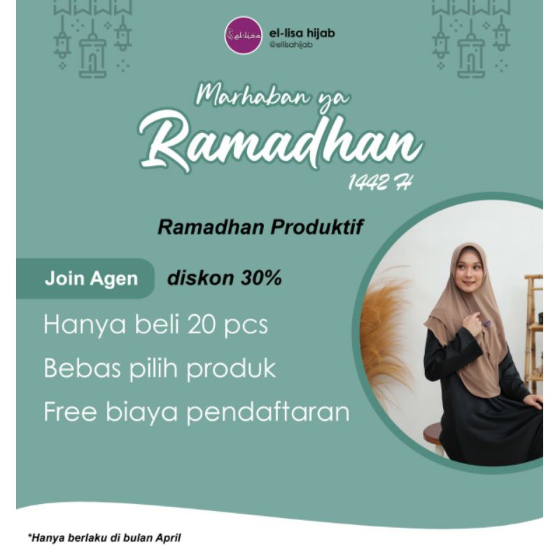 PROMO AGEN ELLISA FREE HIJAB ELLISA DAN BARNER ELLISA