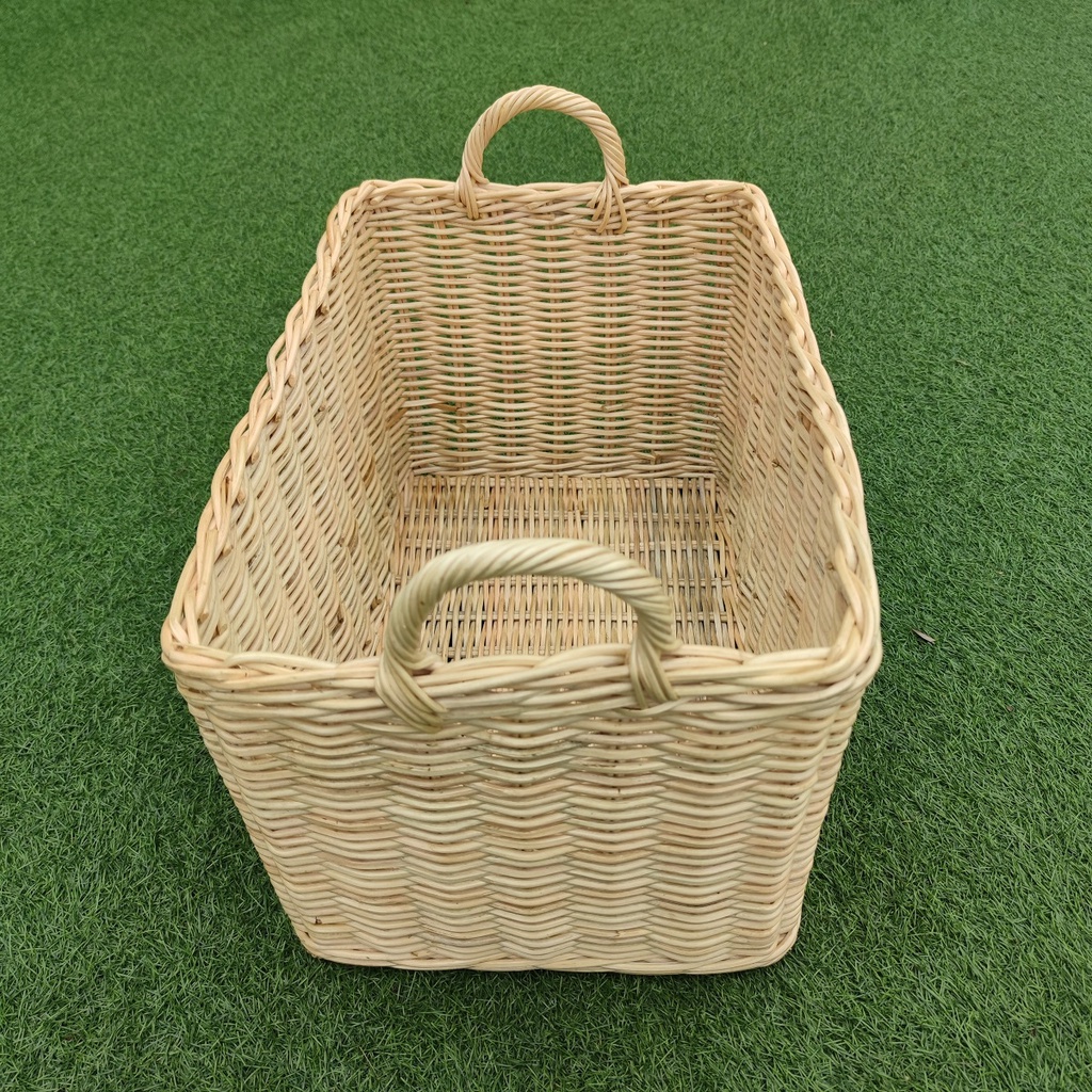 Kerajinan Tangan Rotan - Keranjang Laundry Kotak Jumbo 56x35X30cm