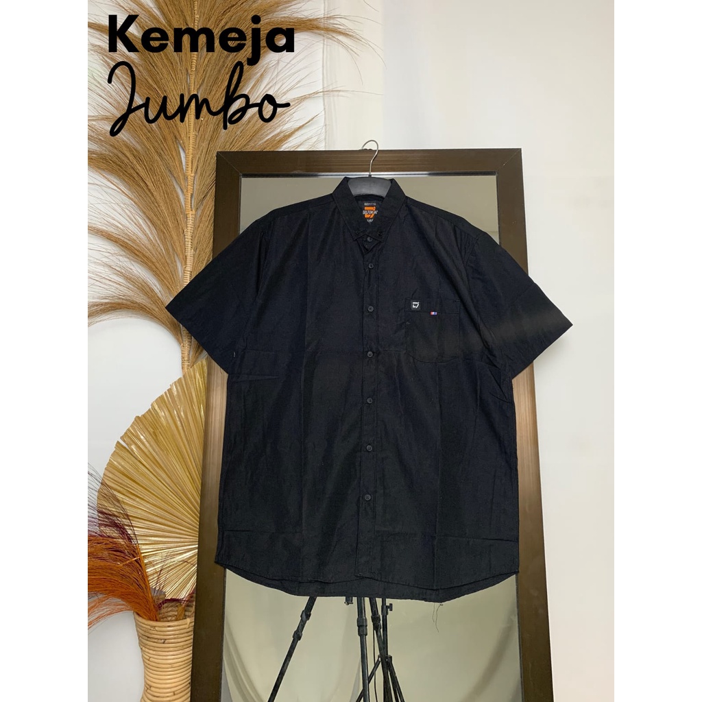 KEMEJA PENDEK JUMBO POLOS