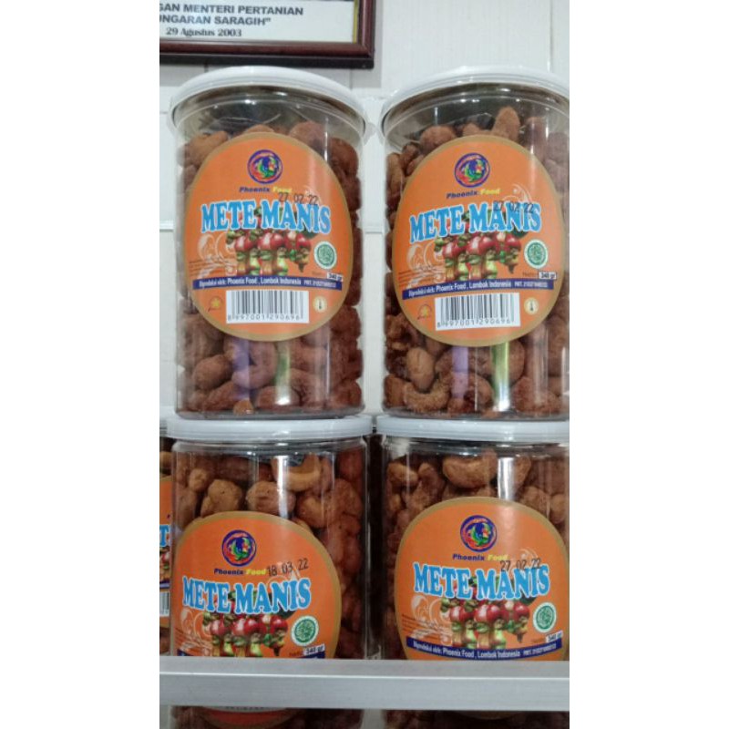 

kacang mete toples 340 gr