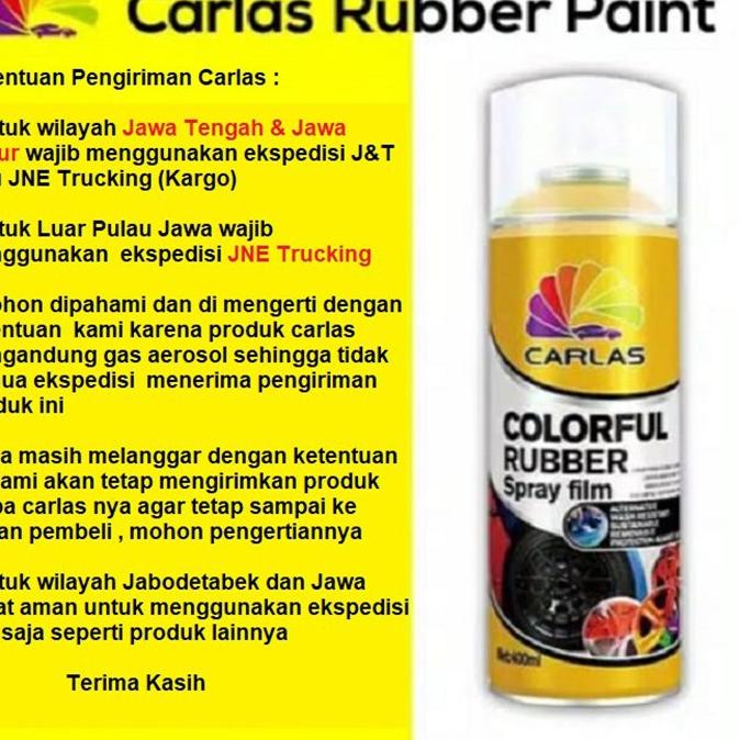 Super Meriah Carlas Rubber Paint Black C4 / Carlas Hitam