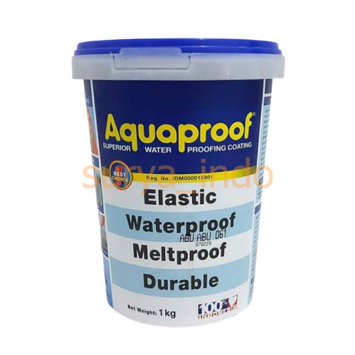 AQUAPROOF 1 KG ABU-ABU / PUTIH CAT PELAPIS ANTI BOCOR KEDAP AIR