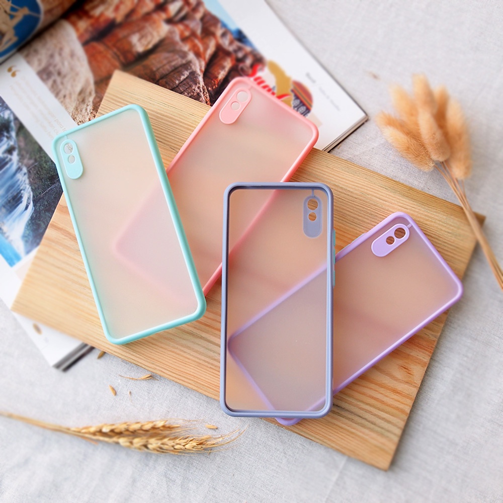 SOFTCASE XIAOMI NOTE 10 10PRO 8 8PRO 9 9PRO REDMI 8 8A 9 9A 9C CASE CAMERA PROTECTOR CASE MACARON