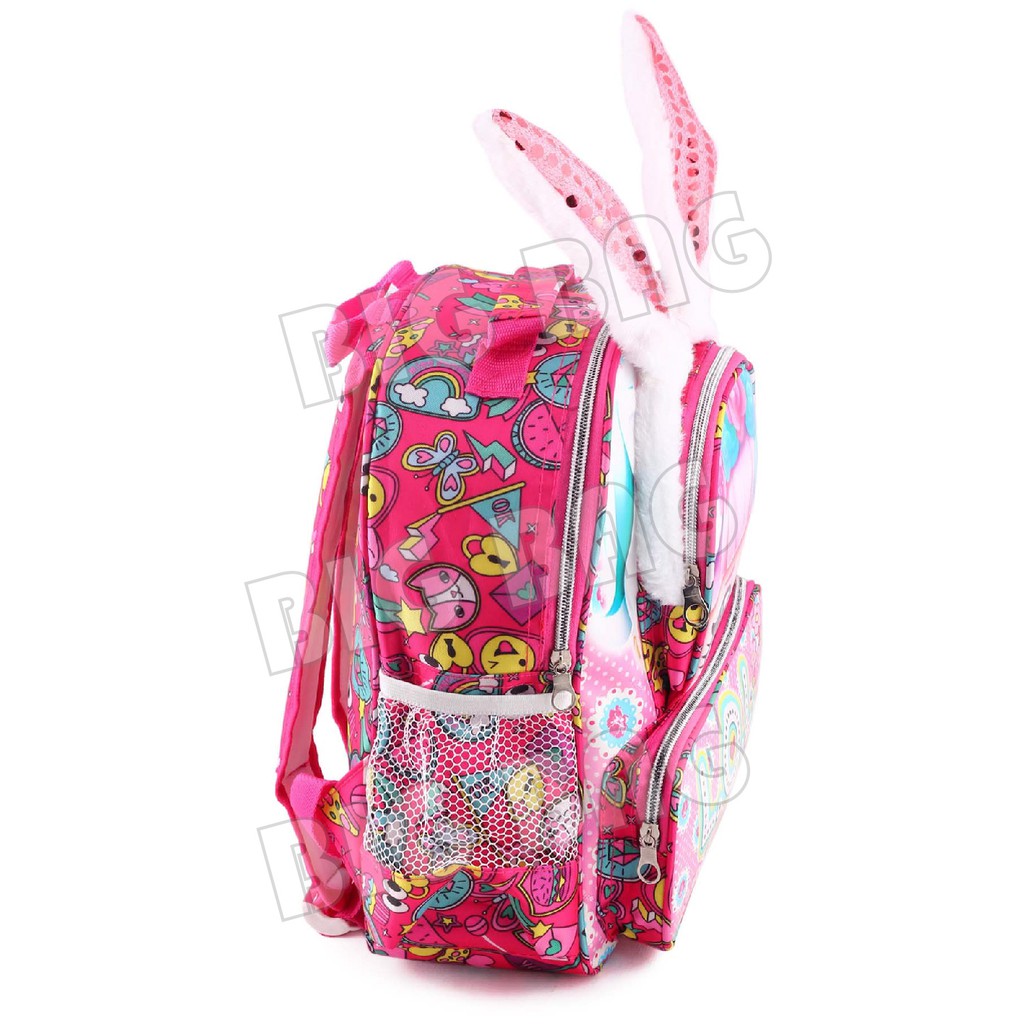 PTS - Ransel Sekolah Anak Perempuan Karakter - LOL SURPRISE - BE COOL BE YOU - WITH CUTENESS BUNNY - PINK