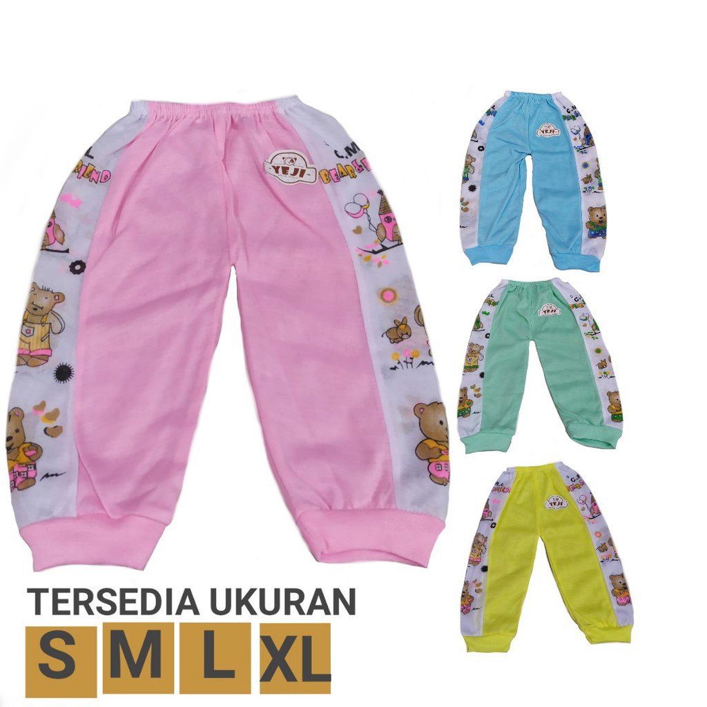 Celana Panjang Bayi Print Merk YEJI S,M,L,XL