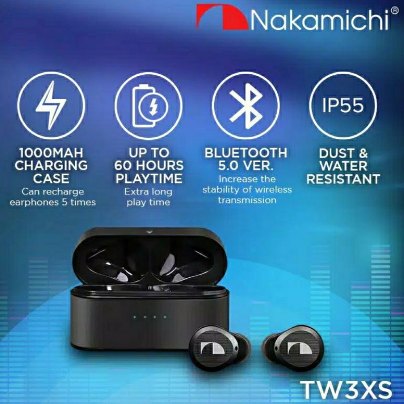 Nakamichi TW 3XS Plus Earphone Original
