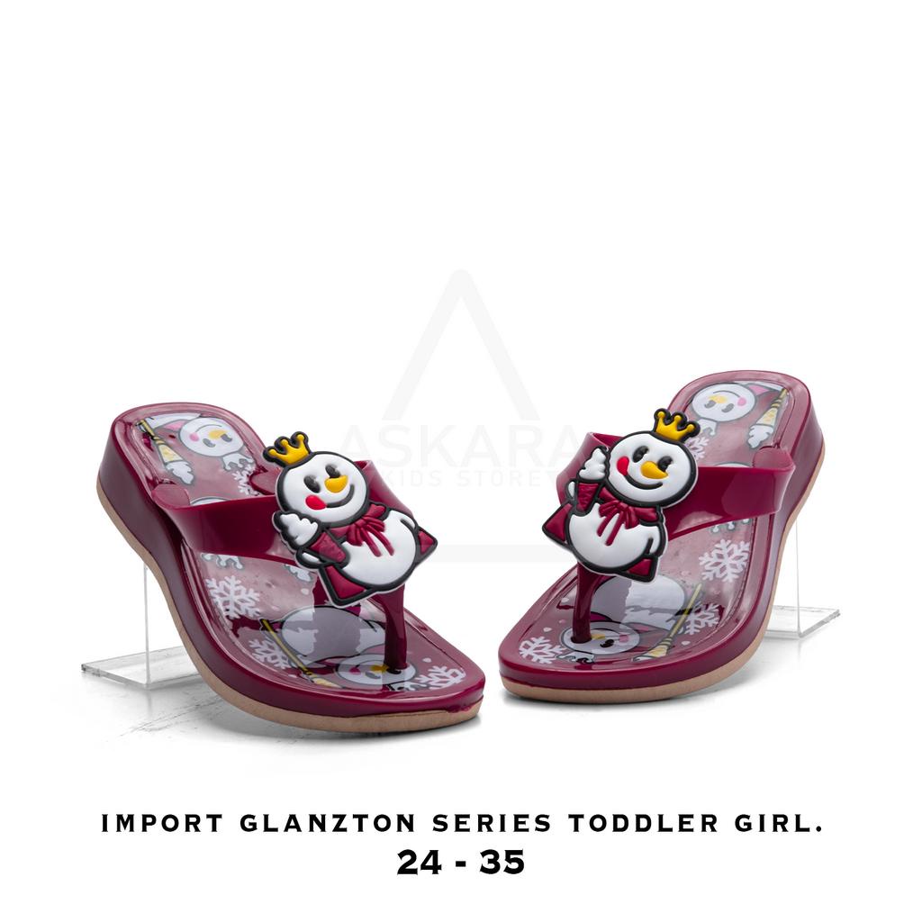 Askara - Sandal jepit anak perempuan mixue glanzton import 2 - 8 tahun