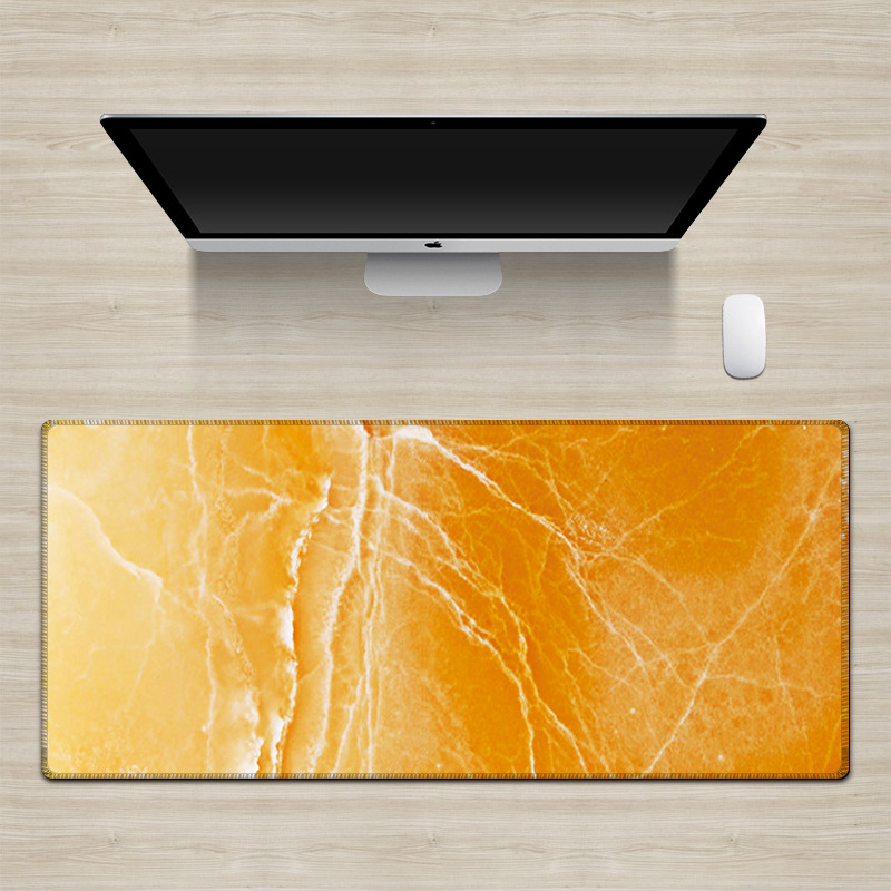 Marble Mouse Pad Stone Grain Trend Long Office Computer Antiskid Mouse Pad Super Long Desk Pad