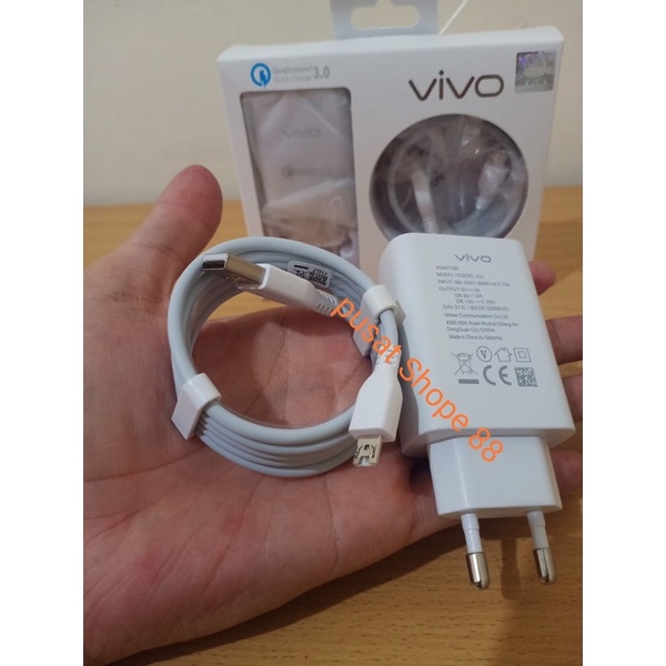 Charger Fast Charging  Vivo Y12 Y12S Y15 Y17 Y71 Y91 Y93 Y95 Fast Charging ORIGINAL 100% Micro USB Support Semua hp Casan Fast Charging Qualcoom 3.0