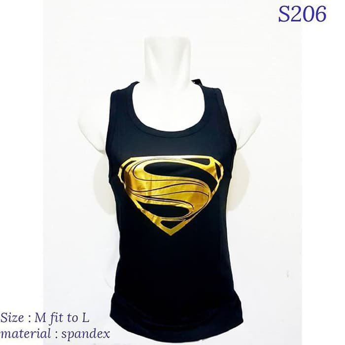 KAOS  singlet gym superman gold  COC KATOO