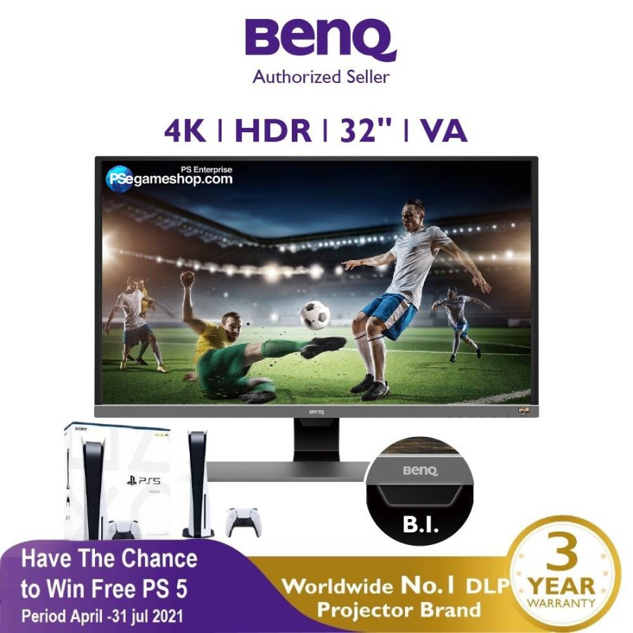 BenQ EW3270U 4K HDR 32inch HDMI DP USB-C LED Gaming Eye Care Monitor