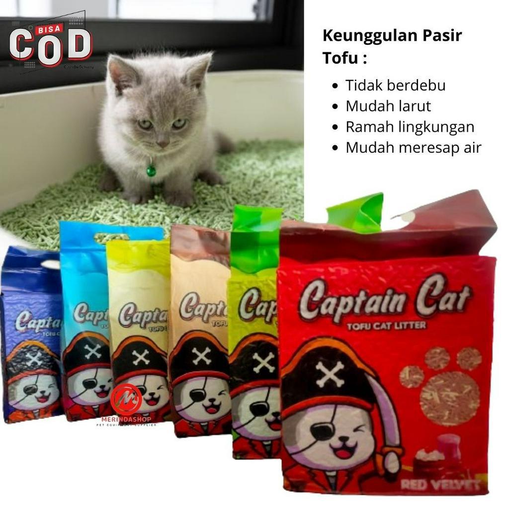 PASIR CAPTAIN CAT TOFU 7L - Pasir Kucing