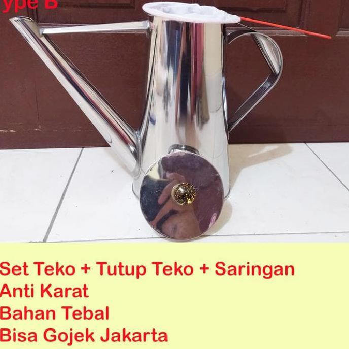 DU Grosir Set Teko Thai Tea + Saring | Teh Tarik Dum Dum Murah