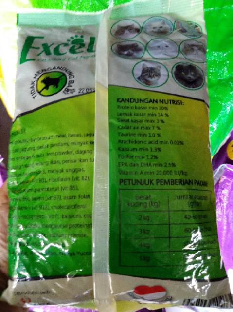 Makanan Kucing EXCEL TUNA 500gr Freshpack