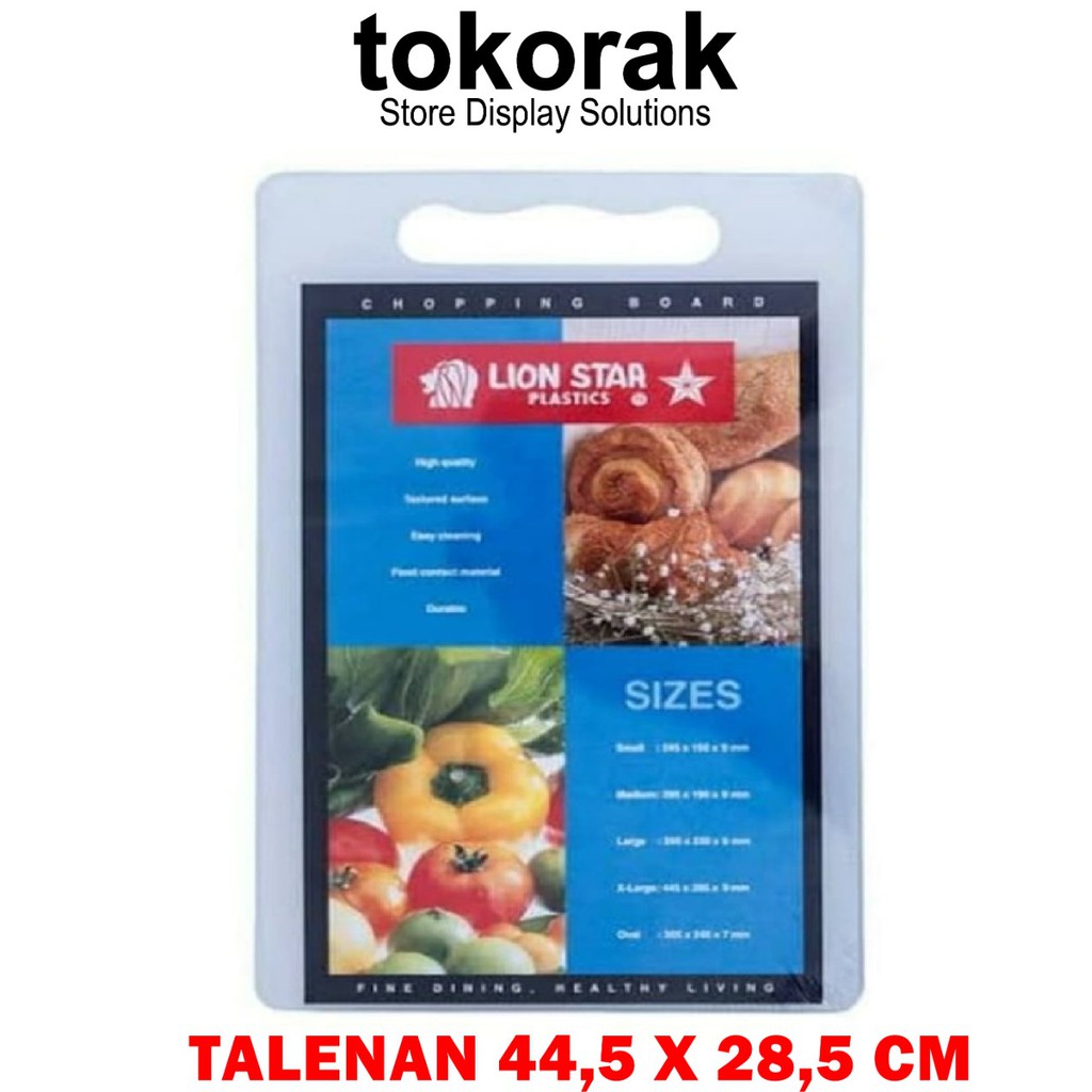 TALENAN CH-1 LION STAR SIZE XL PLASTIK - CHOPING BOARD - ALAT POTONG