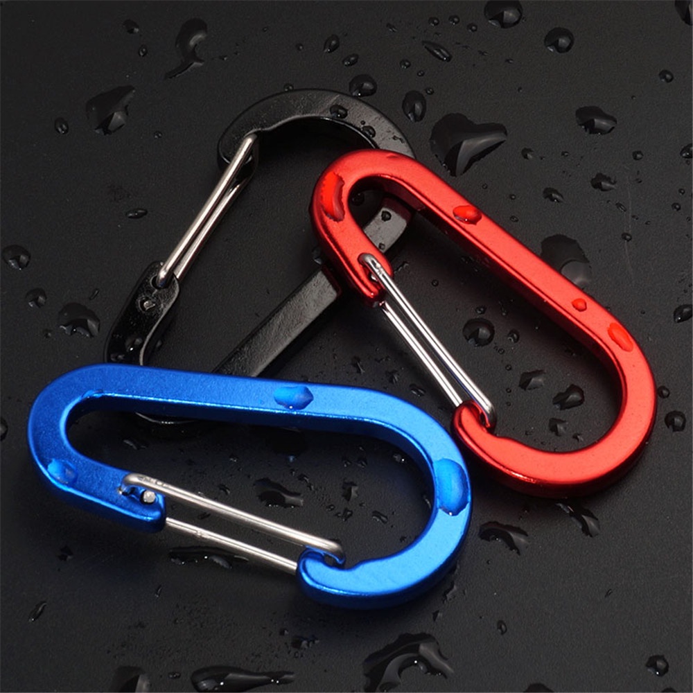 5 Pcs Aluminium Alloy Hoist Desain Gunung Tas Kunci Gesper Berkemah Di Luar Ruangan Gesper Gantung