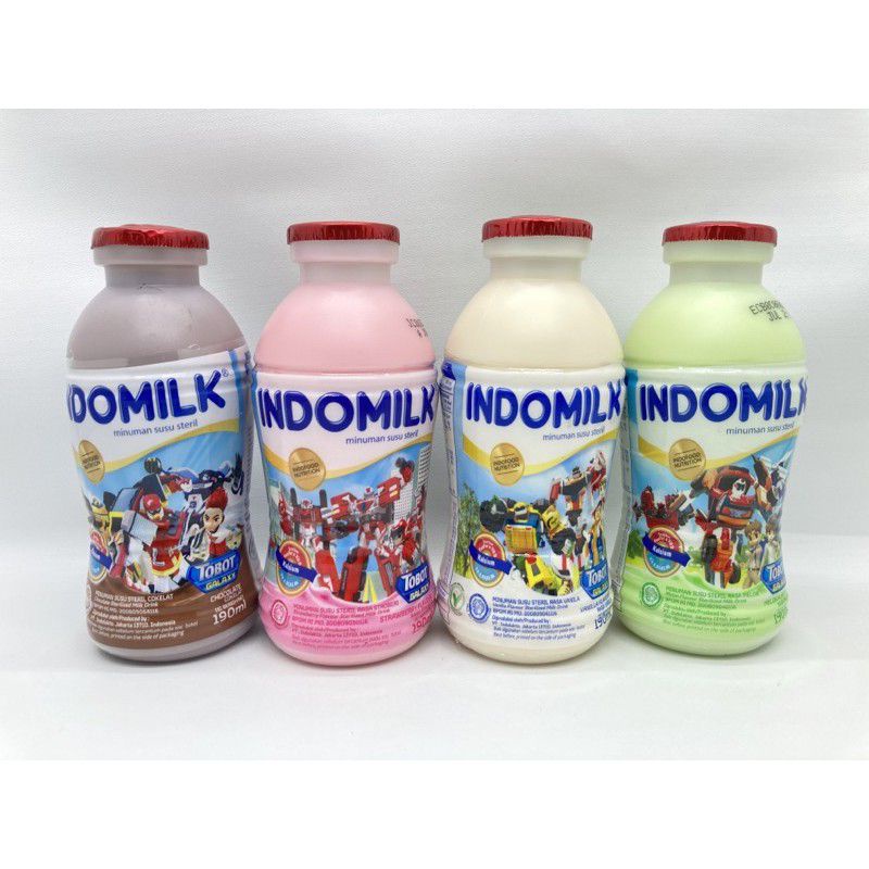 

INDOMILK SUSU UHT 190 ML BOTOL VANILLA MELON COKLAT STROBERI