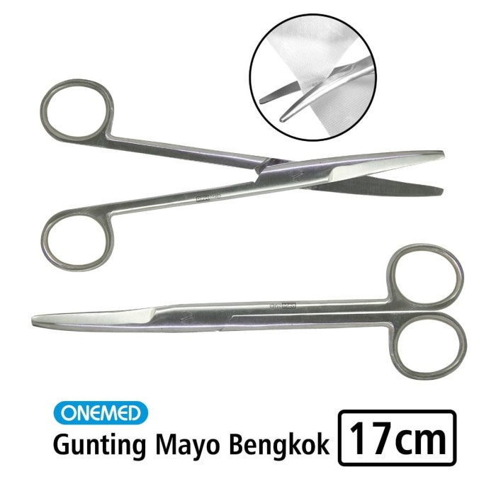 Gunting Mayo Bengkok 17cm Onemed OJ